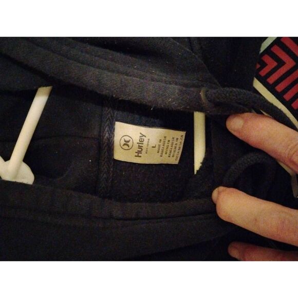 Men's Hurley Graphic Kangeroo Pocket Hoodie Size Large - Picture 5 of 5